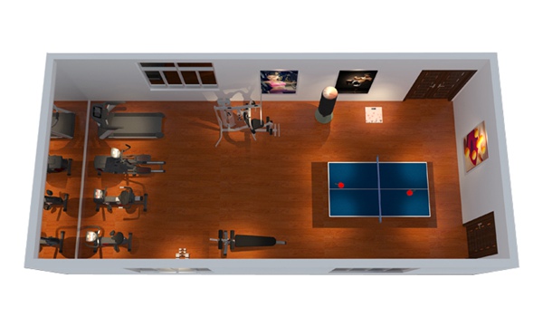 150平方健身房配置方案-广西谈求吧体育健身器材有限公司