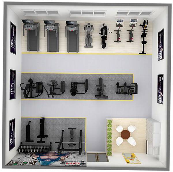 100平方健身房配置方案-广西谈求吧体育健身器材有限公司 100平方健身房配置方案-广西谈求吧体育健身器材有限公司