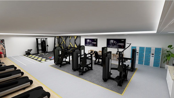 120平方健身房配置方案-广西谈求吧体育健身器材有限公司