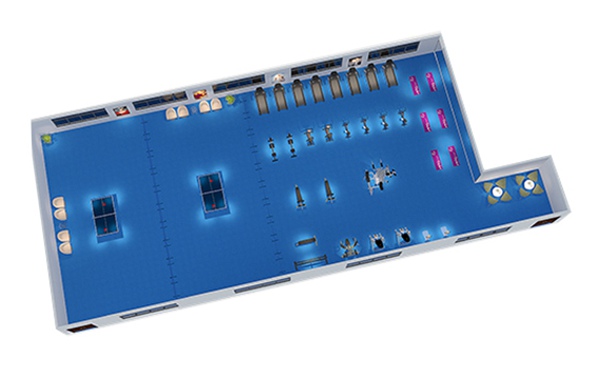 150平方健身房配置方案-广西谈求吧体育健身器材有限公司